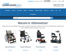 Tablet Screenshot of 1800wheelchair.com